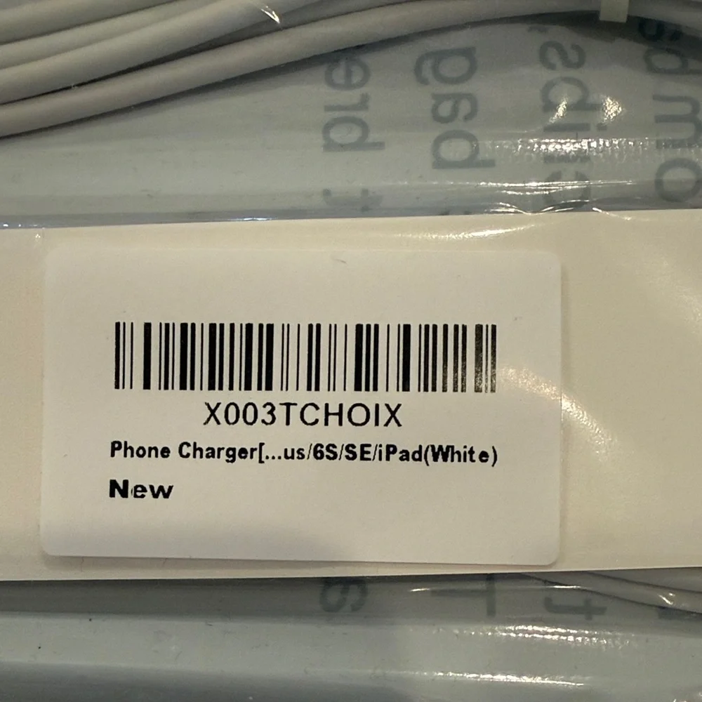 Universal White Lightning to USB Charging Cables 5 cables included.